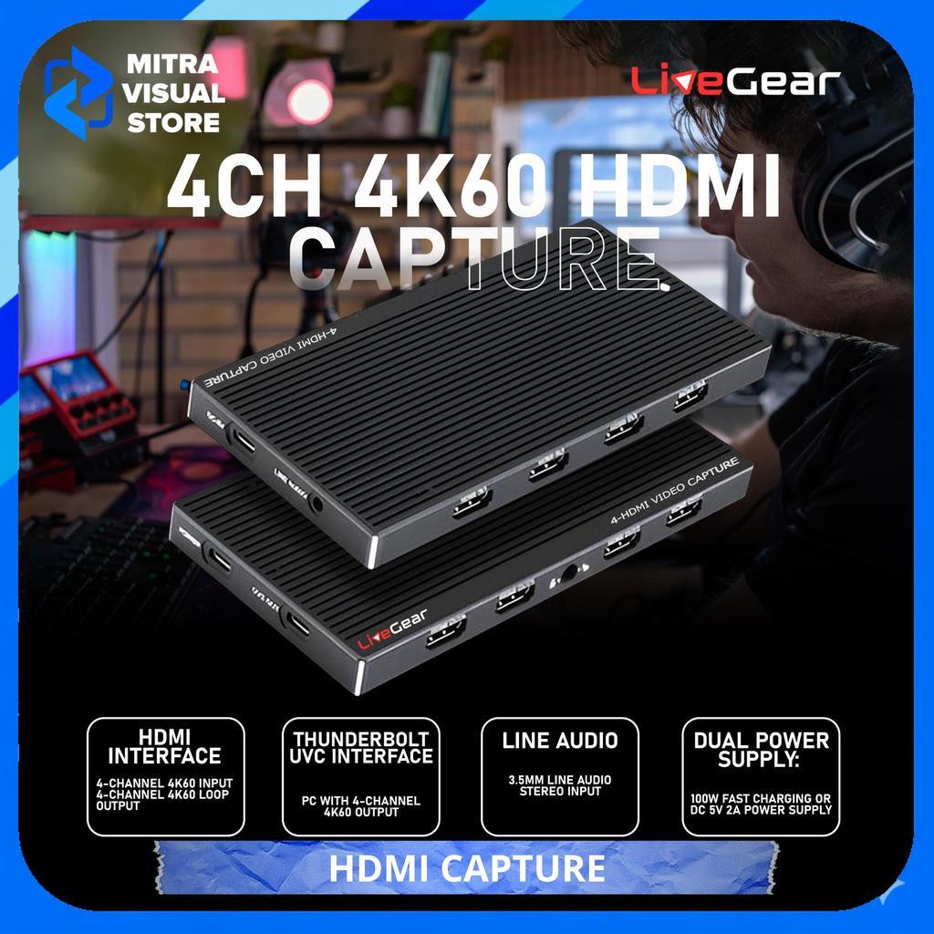 Jual LiveGear CAPLINK VC124 4CH 4K60Hz HDMI Capture Loop Out USB3.2 ...