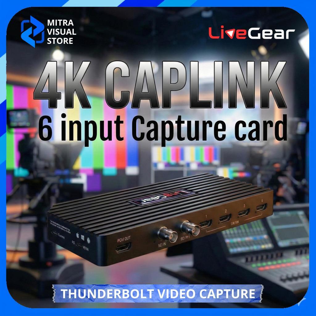 Jual LiveGear VC326 4K CAPLINK 6 Input Video capture card 2 SDI + 4 ...