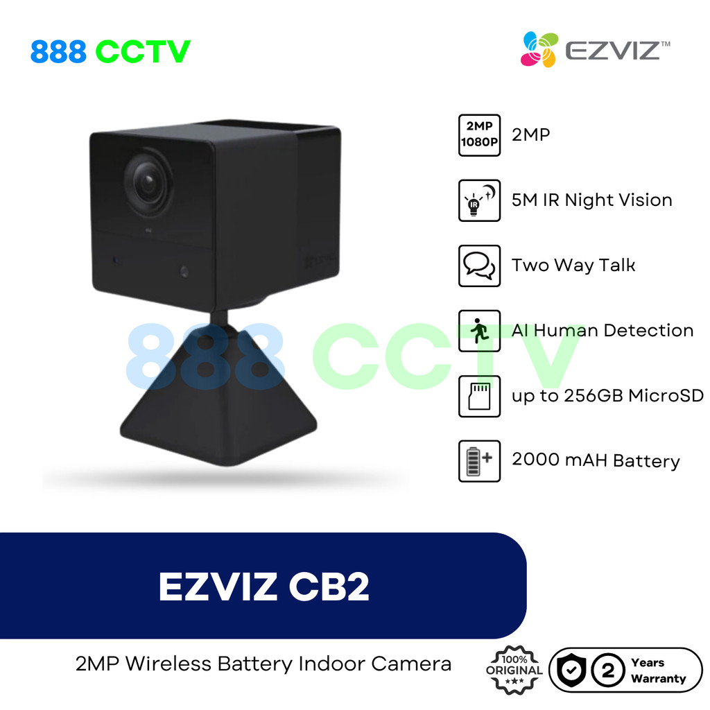 Jual EZVIZ CB2 2MP Spy Camera Wifi Battery CCTV Indoor 2.000mAh ...