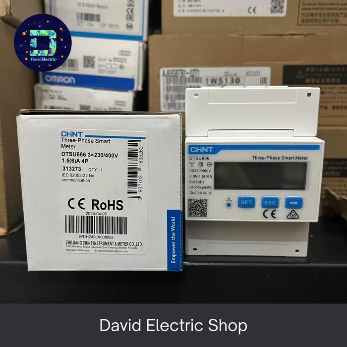 Jual CHINT DTSU666 Three Phase Din-Rail Meter 3P4W 400W MOD BUS RS485 ...