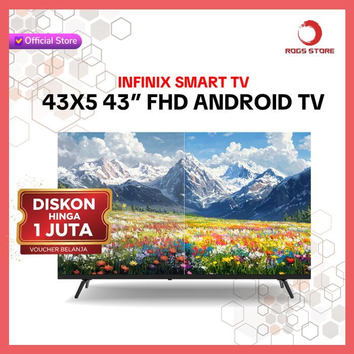 Jual INFINIX SMART TV 43X5 43 INCH FHD ANDROID DIGITAL DOLBY ULTRA SLIM ...