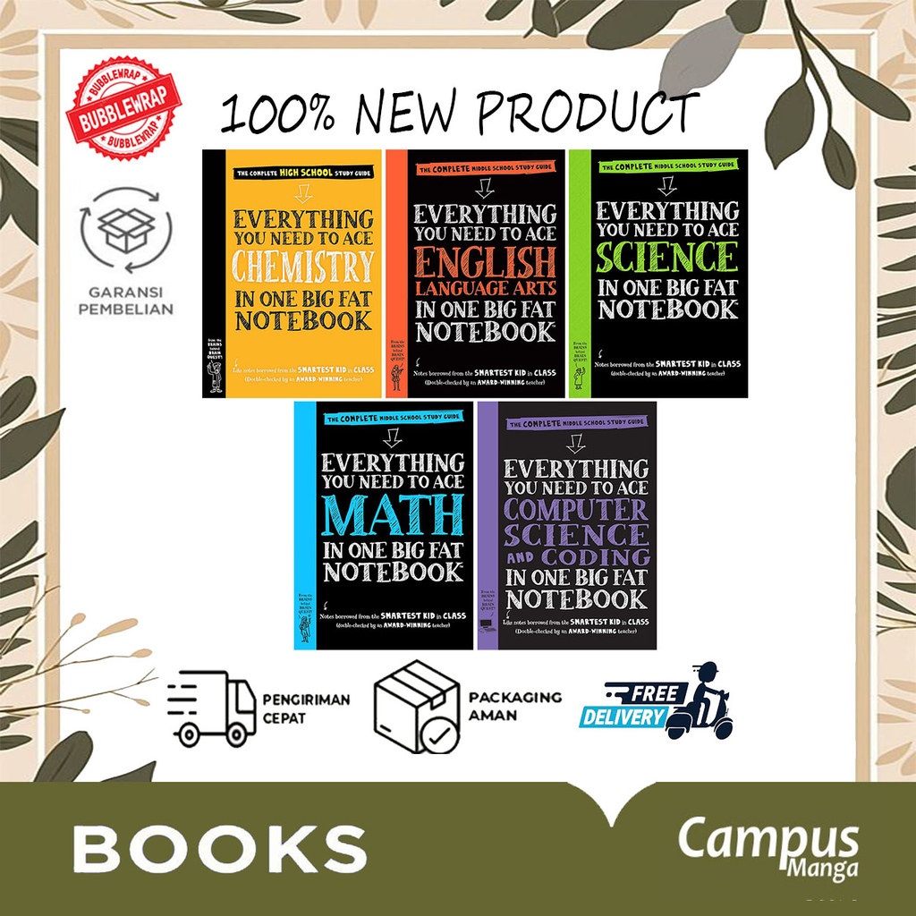Jual Everything You Need to Ace Series Middle School Edition 6-Book Set ...