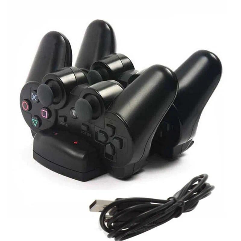 Jual Dual Charging Holder Dock Charger Stand +USB Power Cable Cord for ...