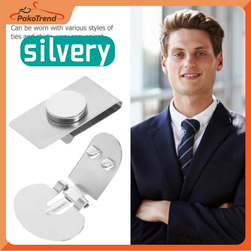Jual Klip Dasi Tarikan Magnet Fashion Tie Pin Penjepit Dasi Pria Simple ...