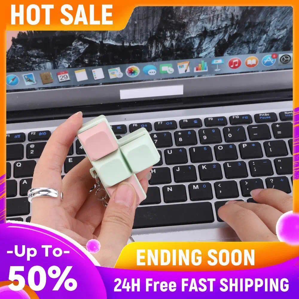 Jual Finger Keyboard Fidget 4Button Y Keyboard Clicker Mechanical ...