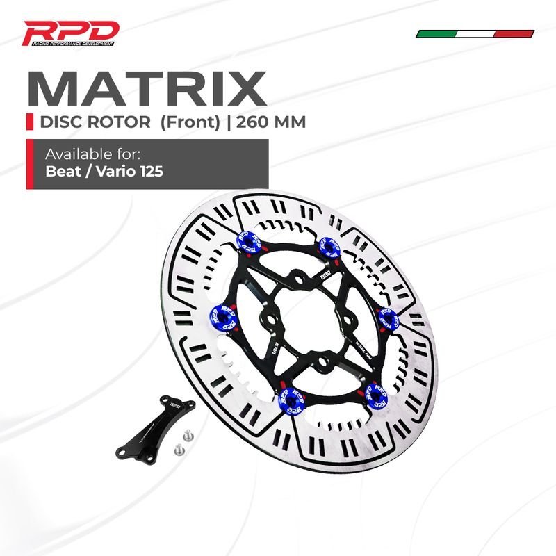 Jual RPD Matrix Front Floating Disc Rotor 260MM For Beat / Vario 125 ...
