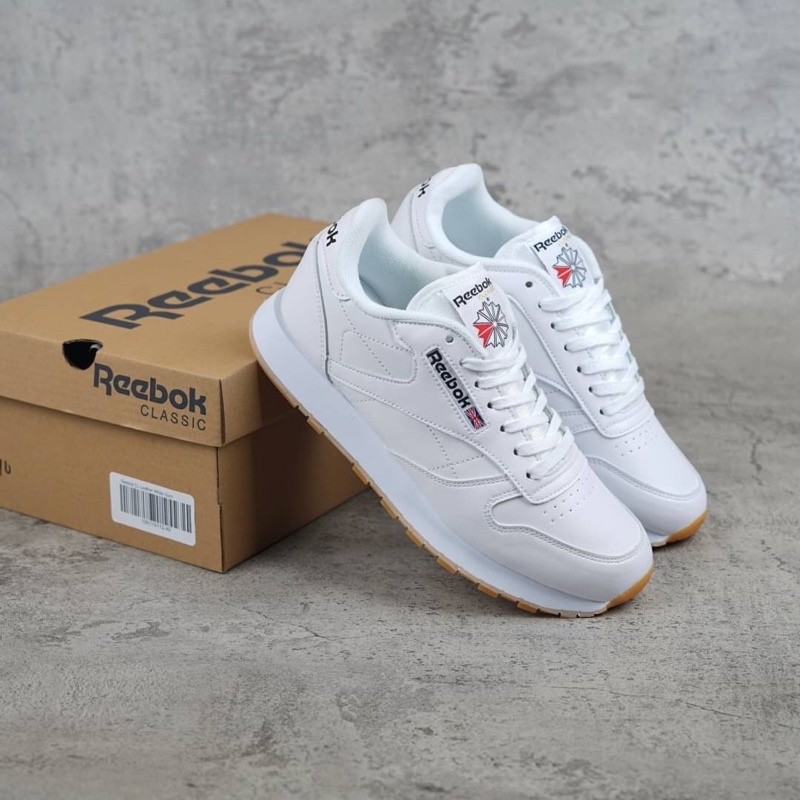 Jual Sepatu Reebok Classic Leather White Gum BNIB | Shopee Indonesia