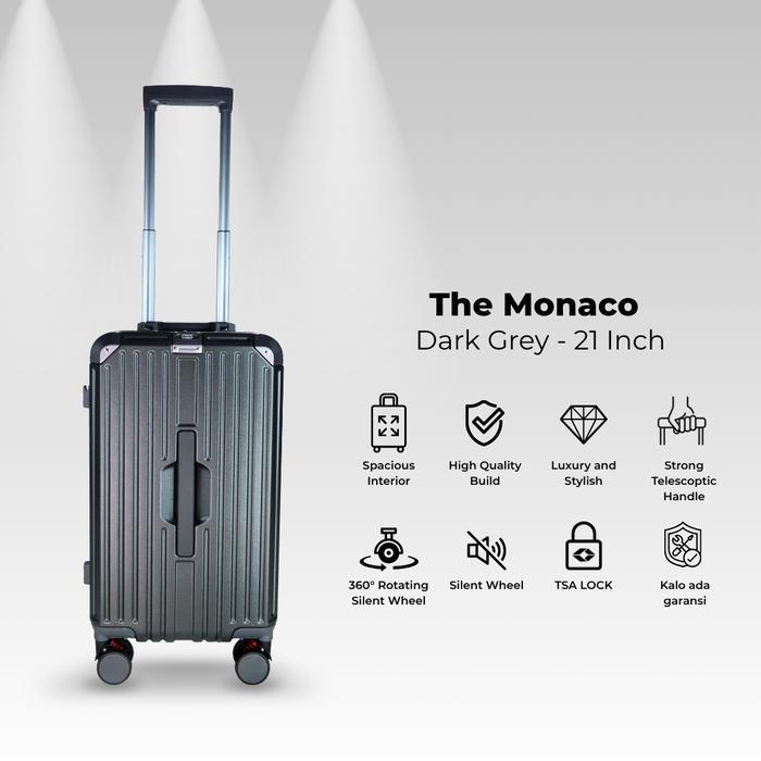 Jual Travel Ease - Koper Kabin 21 inch Warna Dark Grey Koper Monaco ...