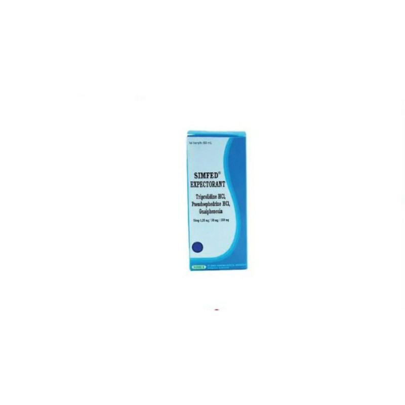 Jual SIMFED EXPECTORANT SIRUP 1 BOTOL @ 60 ML | Shopee Indonesia