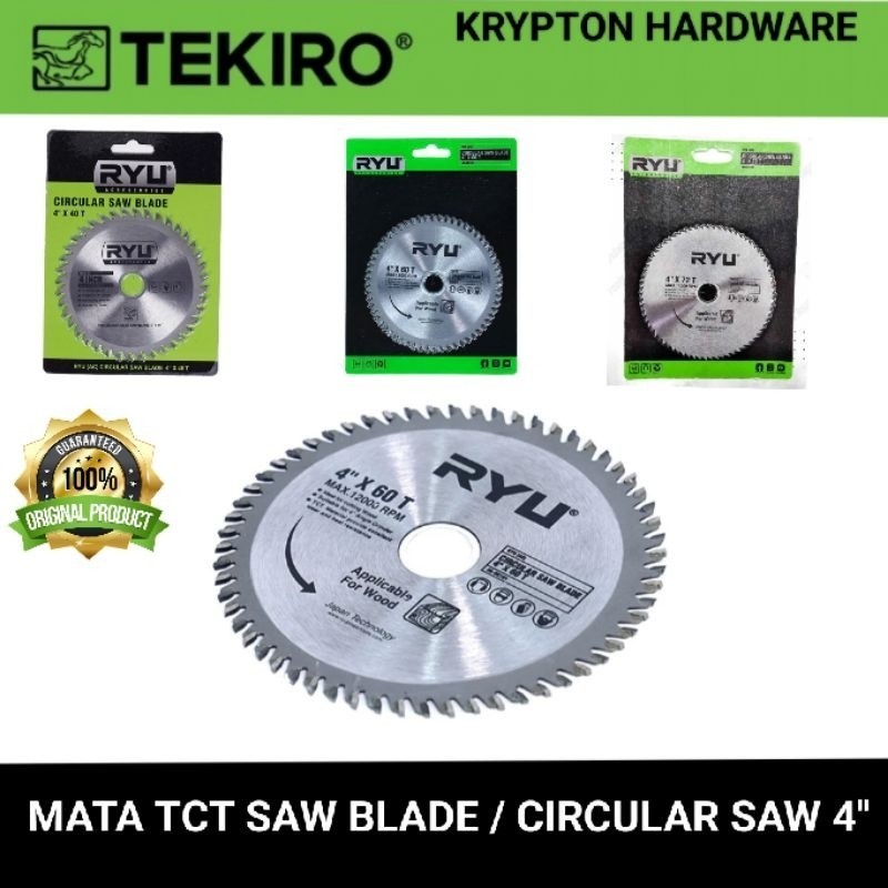 Jual Ryu by tekiro mata TCT Saw Blade / circular Saw / gergaji kayu 4 ...