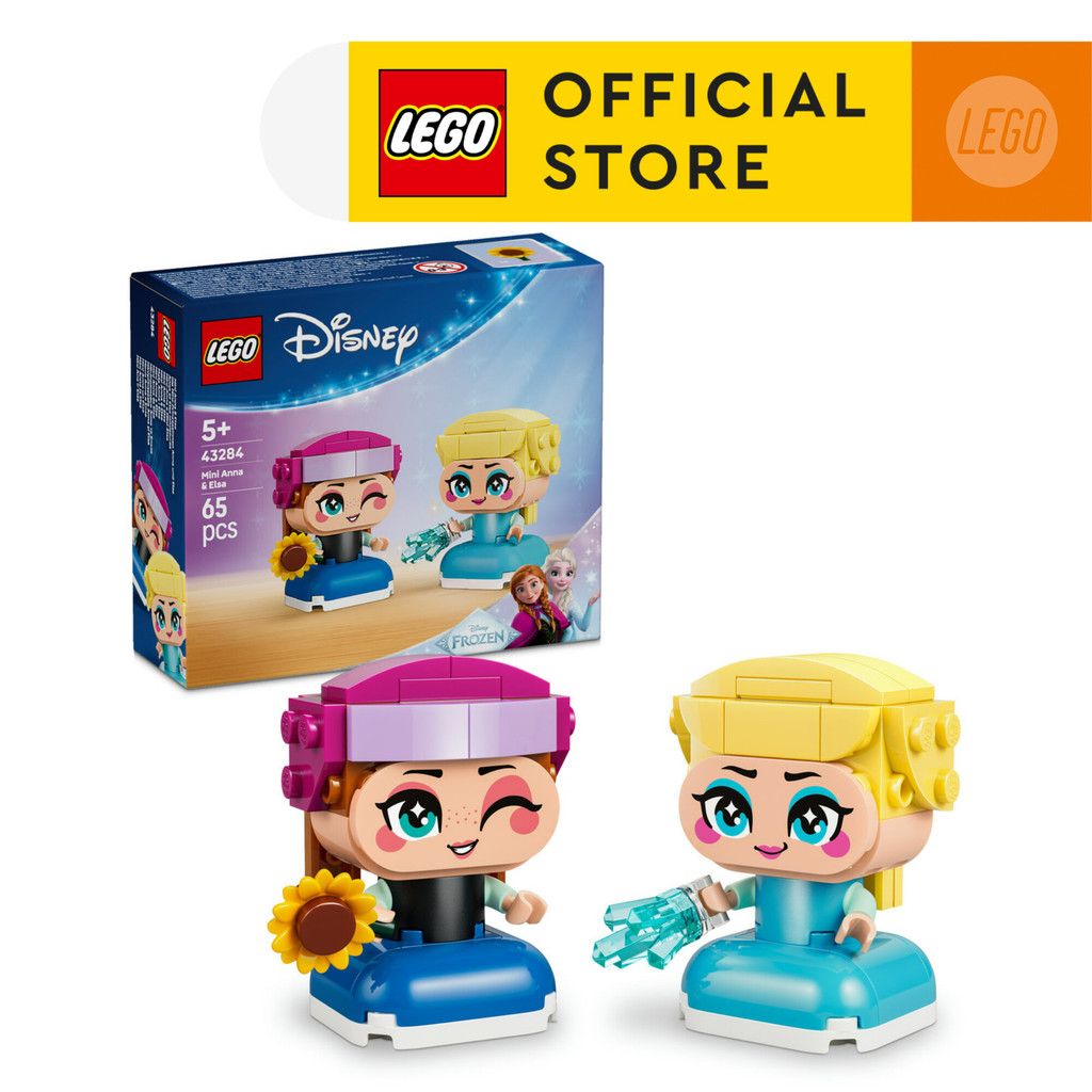Jual LEGO Disney Princess 43284 Mini Anna & Elsa (65 Pieces), Building ...