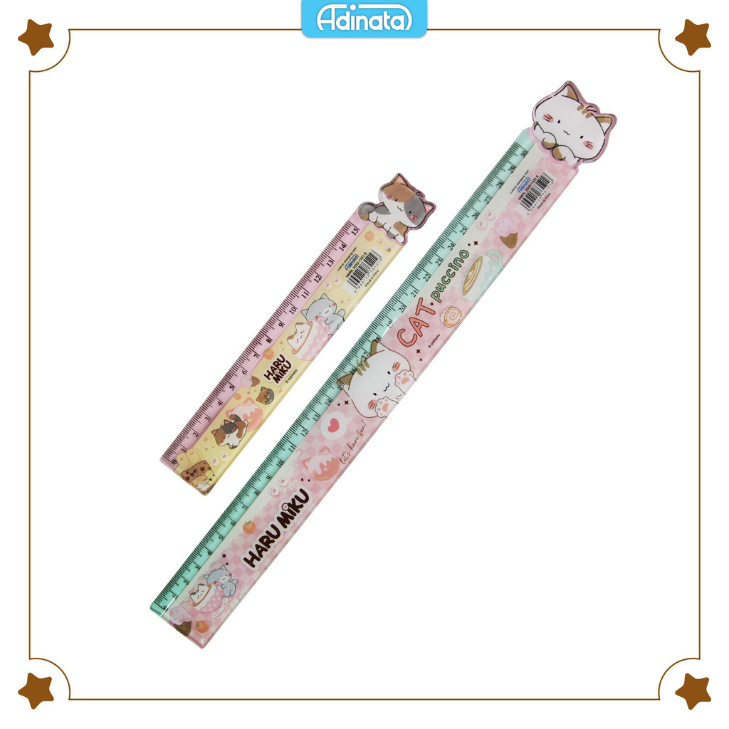 Jual Haru Miku Ruler set 2 pcs 2552-1323 / Penggaris 15 cm 30 cm ...