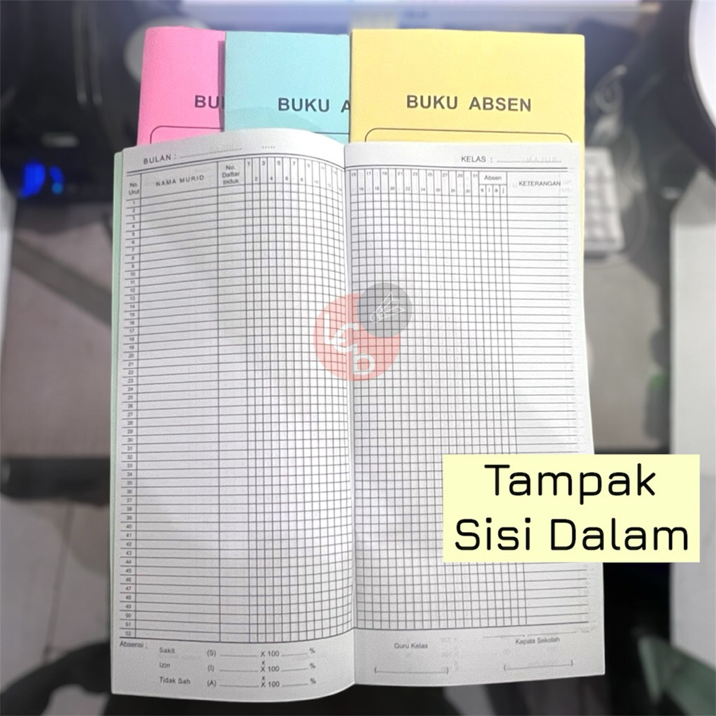 Jual BUKU DAFTAR ABSEN SISWA (Absensi) | Buku Kehadiran Pelajar - Buku ...