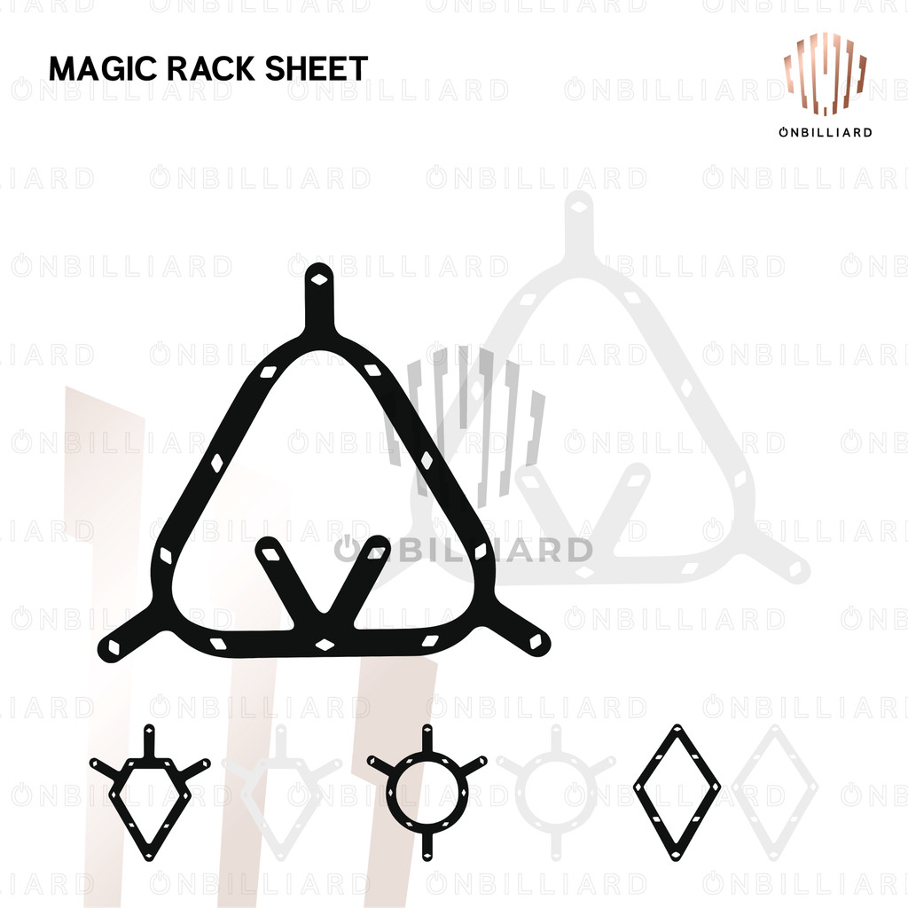 Jual Magic Rack Sheet Billiard Diamond / Turtle Rack / Pro Diamond ...
