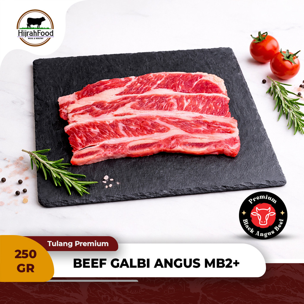 Jual AUS Beef Galbi Short Rib Black Angus MB 2+ | Daging Iga Sapi ...