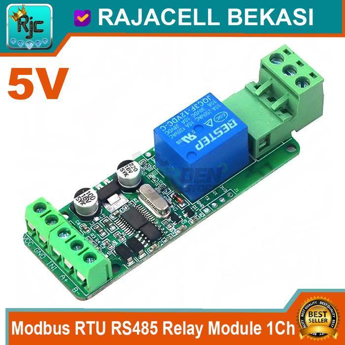 Jual Modbus RTU RS485 Relay Module 5V 12V 1 2 4 8 Channel TTL ...