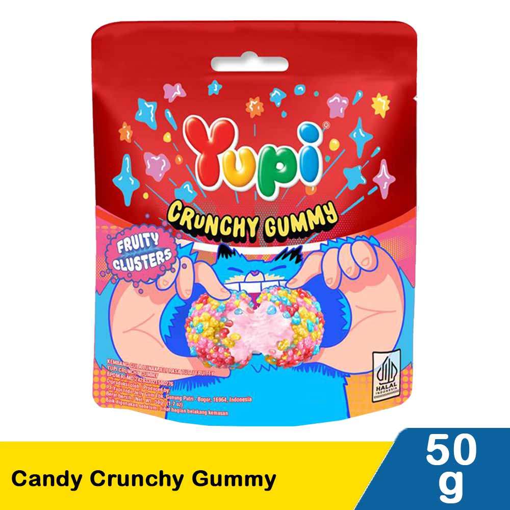 Jual YUPI CANDY CRUNCHY GUMMY 50g | Shopee Indonesia
