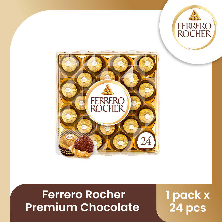 Jual Ferrero Rocher Premium Chocolate Isi 24pcs | Shopee Indonesia