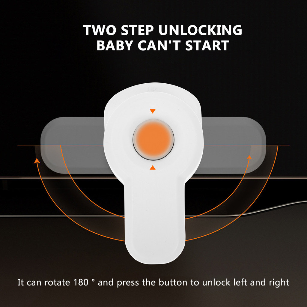 Jual 2Pcs Baby Safety Oven Child Lock Easy Unlock 180 Degree Rotate for ...