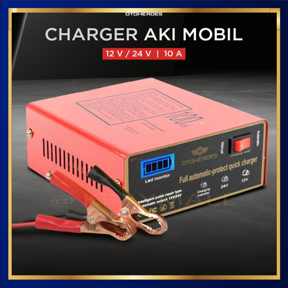 Aki Mobil Smart Battery Charger 12V/24V 6-105AH- MF-2