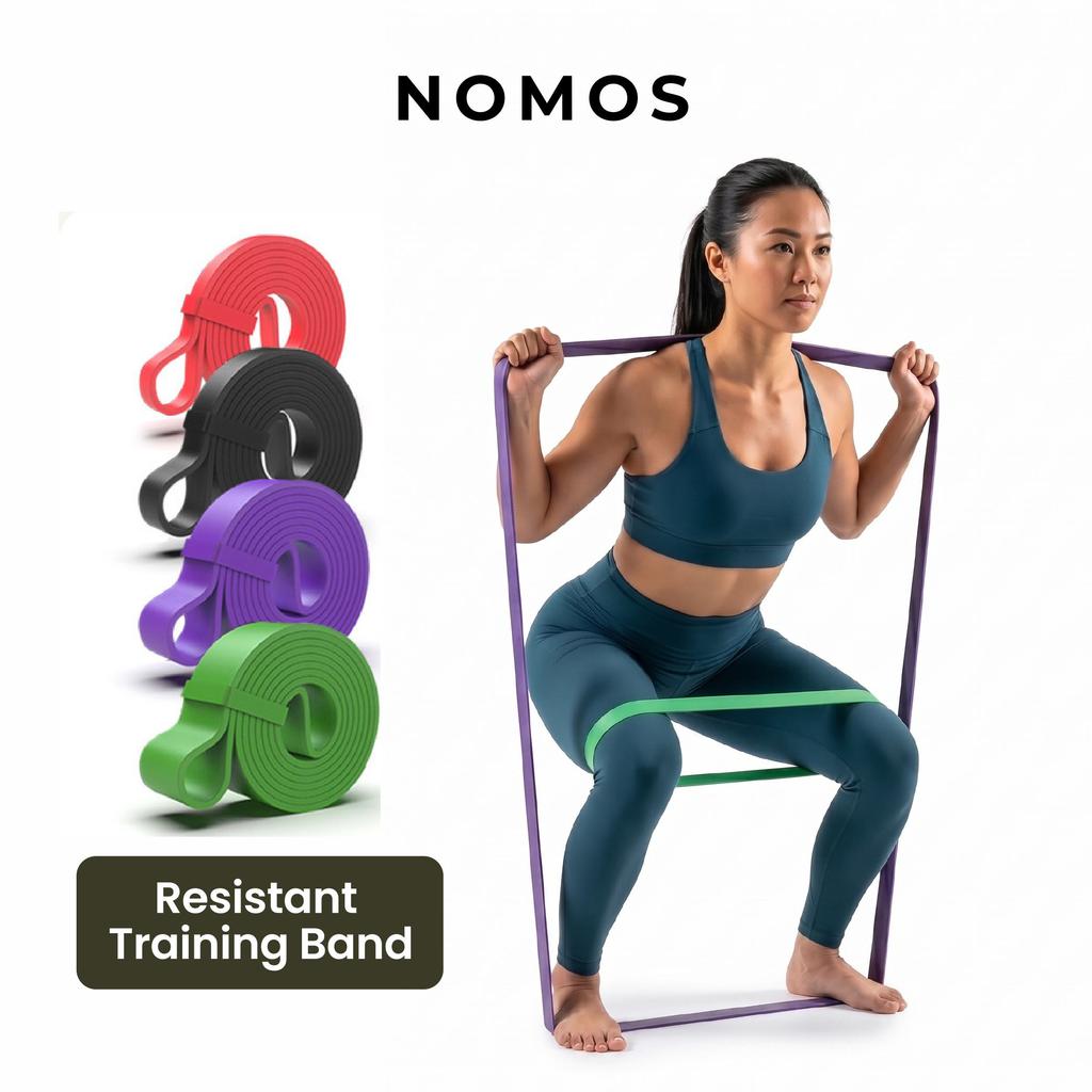 NOMOS Resistance Band Alat Fitness Olahraga Gym Karet Fitness Pull Up Assist Olahraga Workout Yoga