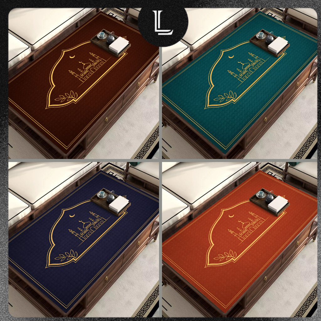 Jual Maison Loine Taplak Meja PVC Premium Mihrab Masjid Gold Minimalis ...