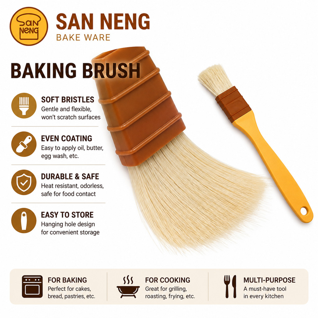 Jual Sanneng Pastry Brush Wool Set 2pcs | Kuas Kue Roti Baking [SN41194 ...