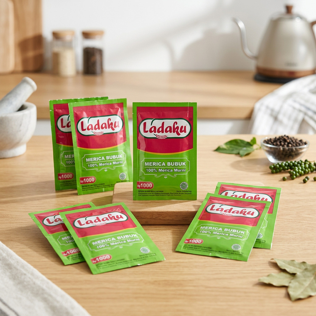 Jual Merica Bubuk Ladaku Sachet - Lada Bubuk Halus Praktis untuk