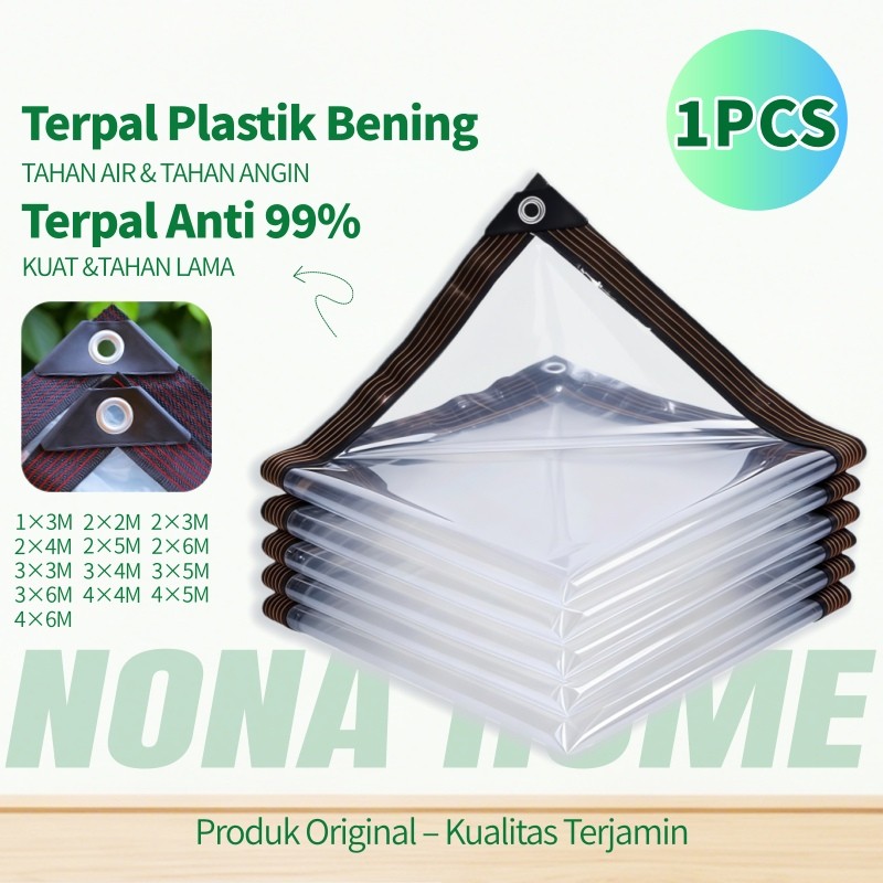 NovaHome--Terpal Plastik Bening/Terpal Plastik Bening Tebal Transparan/ /Plastik UV Green House /Terpal Anti Air Untuk Tanaman Teras Mobil