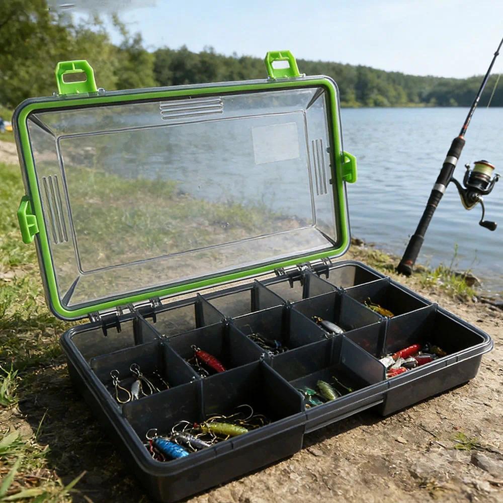 Jual Large Capacity Fishing Tackle Box Storage Organizer Artificial ...