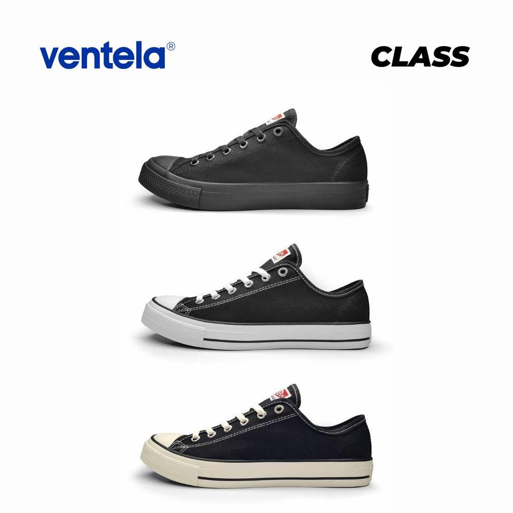 Jual Ventela Class Low Black Natural / Black White / All Black Original ...