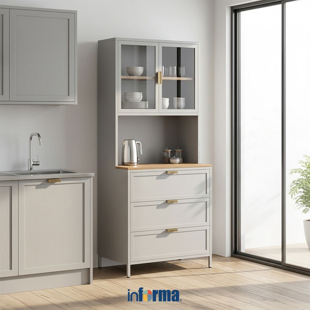 Jual Informa Penny Kabinet Dapur Metal Low Lemari Dapur Kabinet Pantry ...
