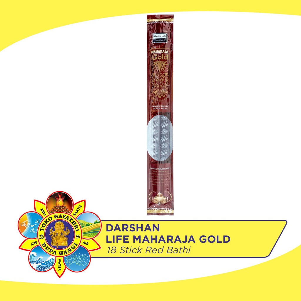 Jual Dupa India Aromaterapi Economy Red Bathi - Darshan Life Maharaja ...