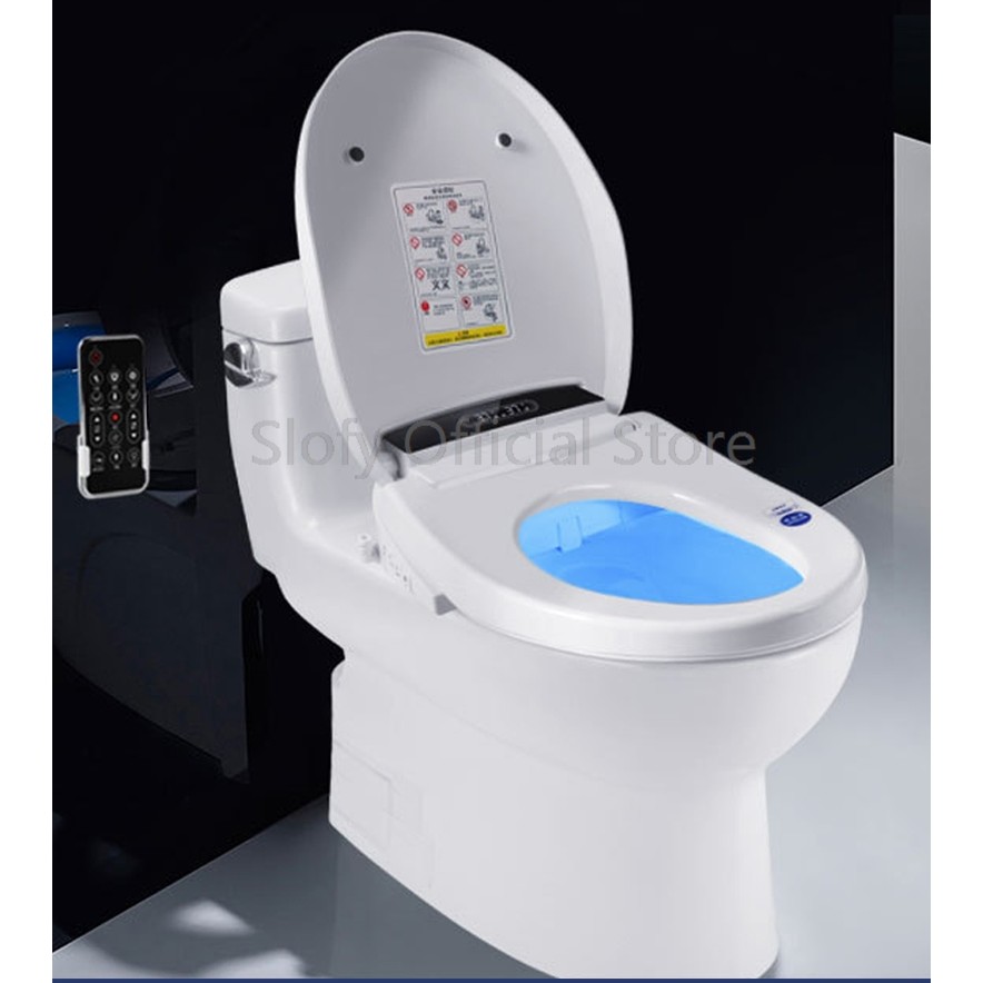 Jual Smart Toilet Cover Bidet Toilet Seat Remote Control LED splay ...
