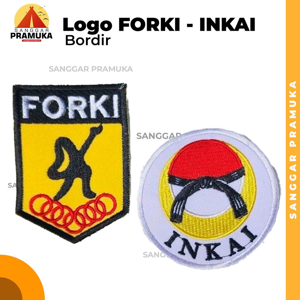 Jual Logo FORKI / LOGO INKAI Bordir / Patch FORKI INKAI / EMblem FORKI ...