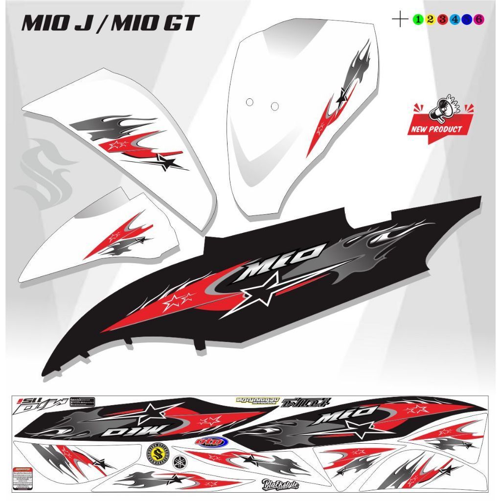 Jual STICKER VARIASI POLET / STIKER MIO J STRIPING MIO GT VARIASI ...