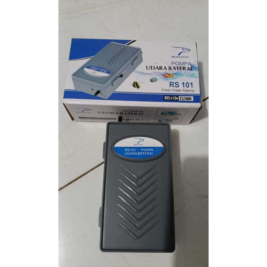 Jual ROSSTON RS 101 AIRPUMP BATERAI / POMPA UDARA BATERAI / AERATOR ...