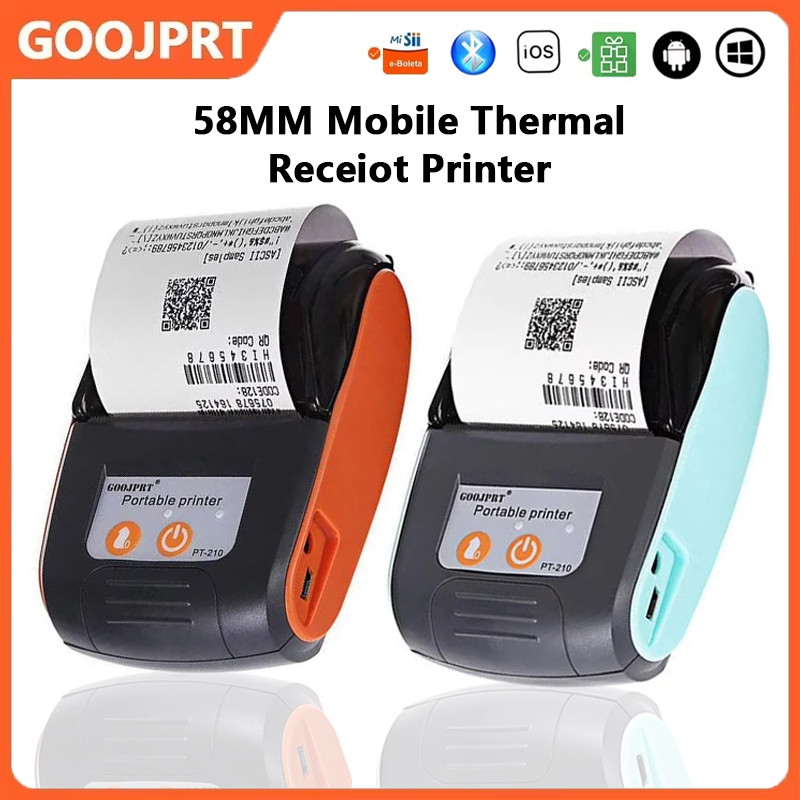 Jual 58mm Portable Mini Printer Thermal Receipt Label Printer Wireless ...