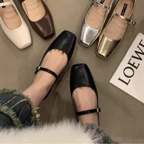 LVRFlats Woozi FREE BOX Sepatu Flatshoes Wanita Slip On Tali Wanita Fashion Korea TG2061