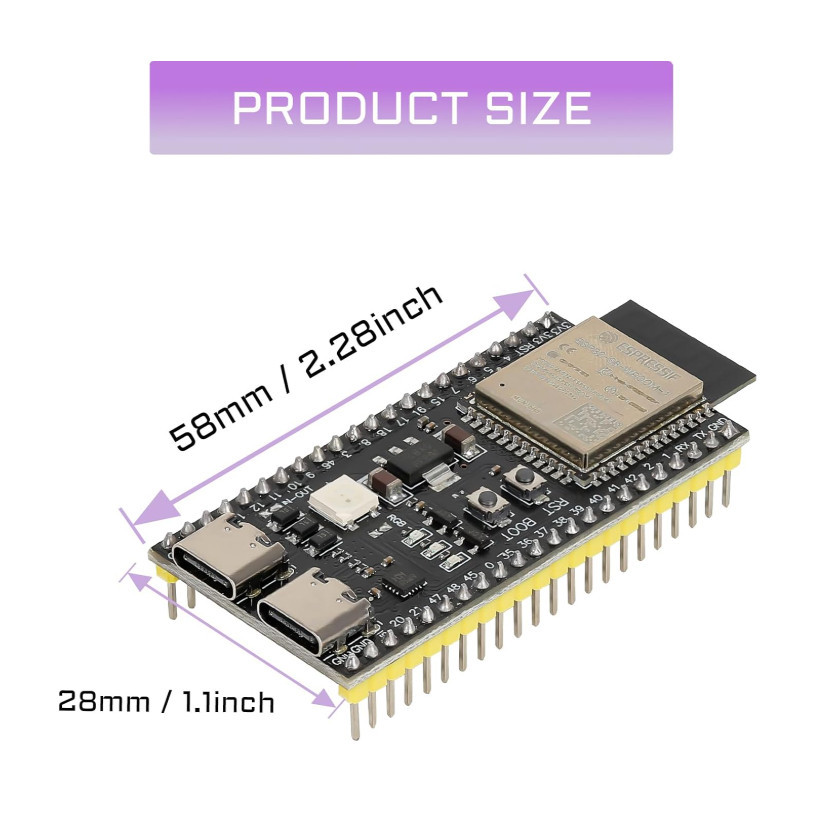 Jual ESP32-S3-DevKit C ESP32 S3 N16R8 Development Board WiFi ...