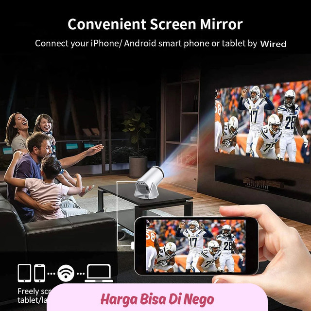 Jual TTS Projector H300 4K Android 11 Dual Wifi6 120ANSI RK3326 Quad ...