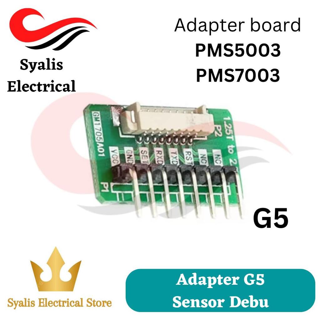 Jual Adapter Board PMS5003 PMS7003 konektor sensor debu 1.25 to 2.54 ...