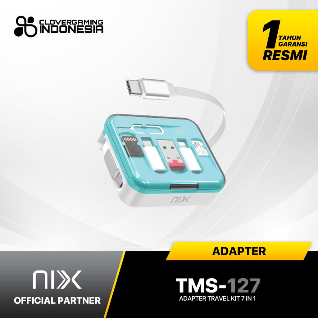 Jual NIX TMS-127 TMS127 Multi Device 7in 1 Adapter Travel Kit ...