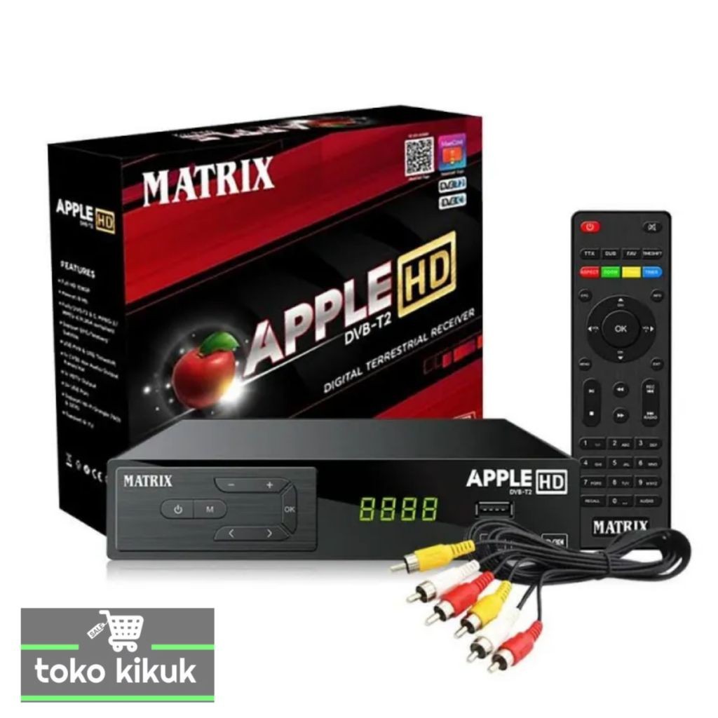 Jual MATRIX Set Top Box Apple Red / Merah DVBT2 HD / STB TV Digital ...