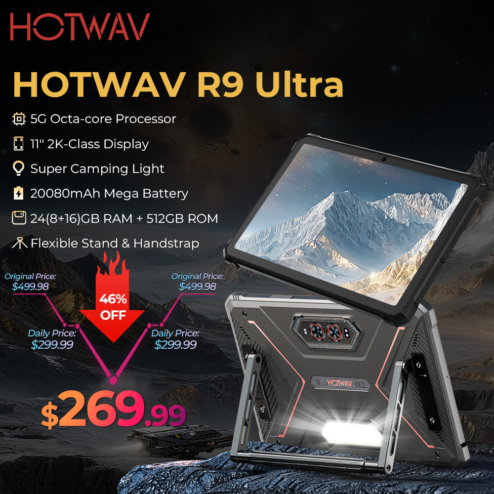 Jual HOTWAV R9 Ultra 5G Rugged Tablet 20080mAh Massive Battery Android ...