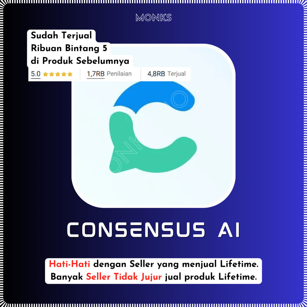 Consensus Ai Premium Software AI Research Paper Monks