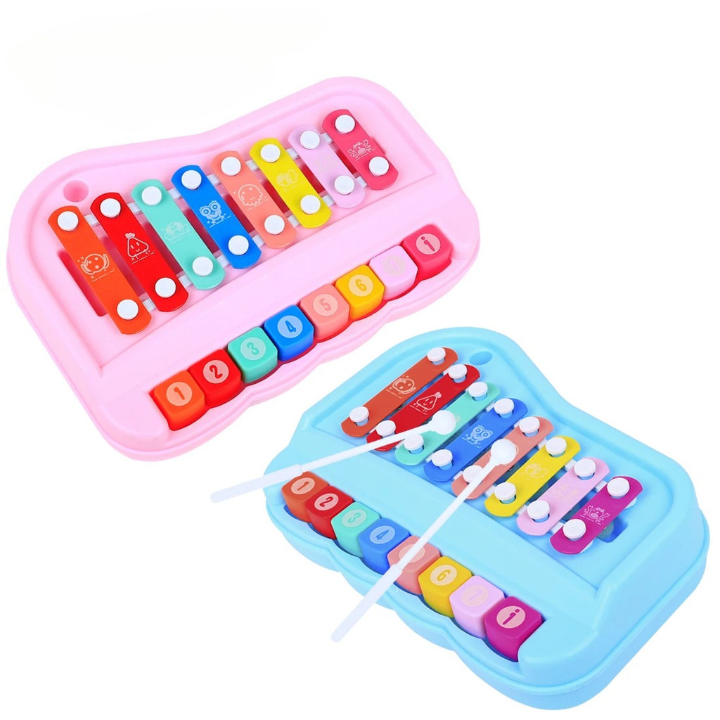 Jual 8Tone Xylophone Hand Knocking Piano Orff Percussion truments ...
