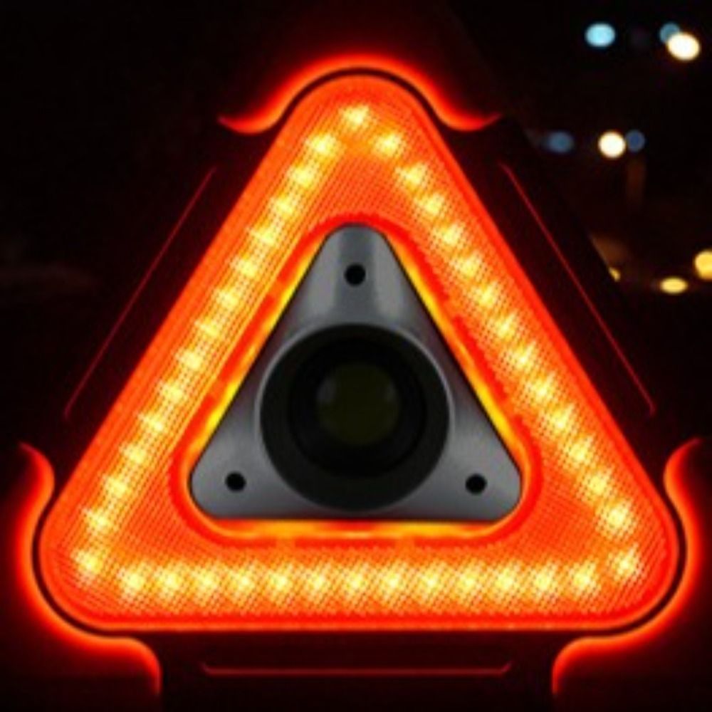 Jual Flashing Light 2IN1 ning Light Solar Roadside Triangle ning Sign ...