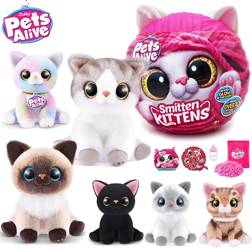Jual ZURU Pets Alive Smitten Kittens Surprise Tabby Cat Ginger Nurture ...