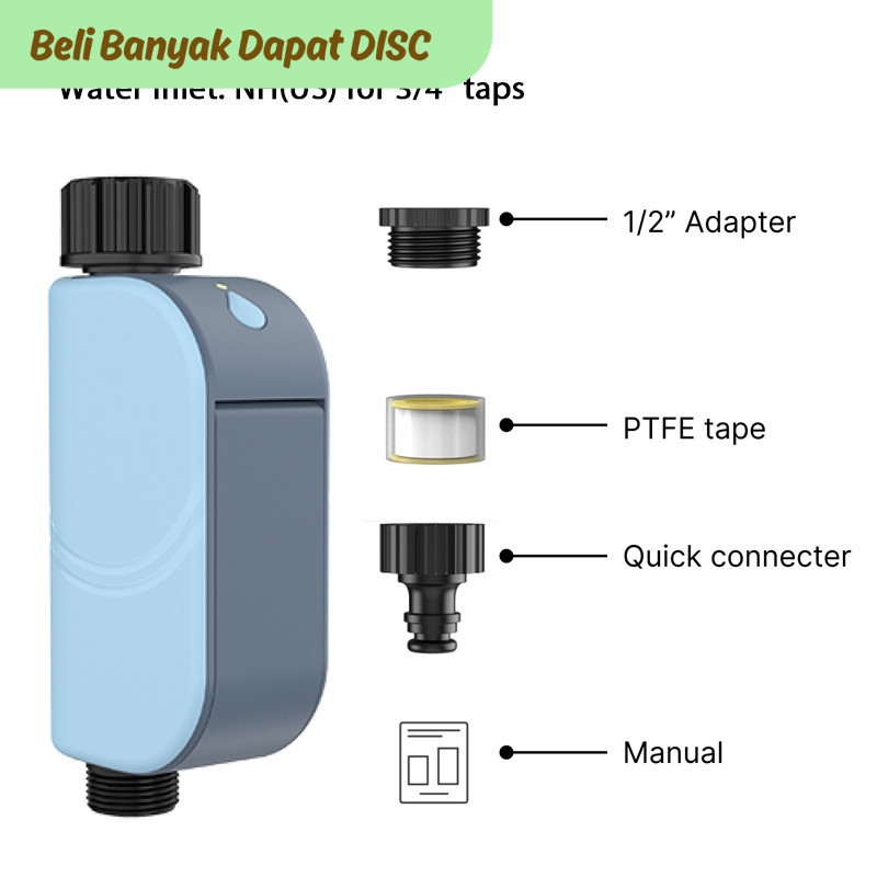 Jual TTN Smart WIFI Garden Watering Timer Tuya Automatic Sprinkler ...